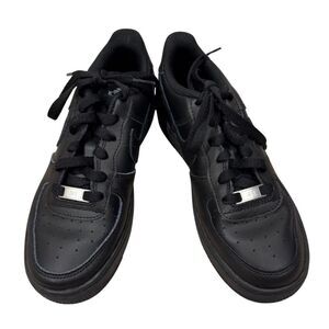 Nike Air Force 1 Lifestyle Sneakers - Boys Size 5.5Y, Black